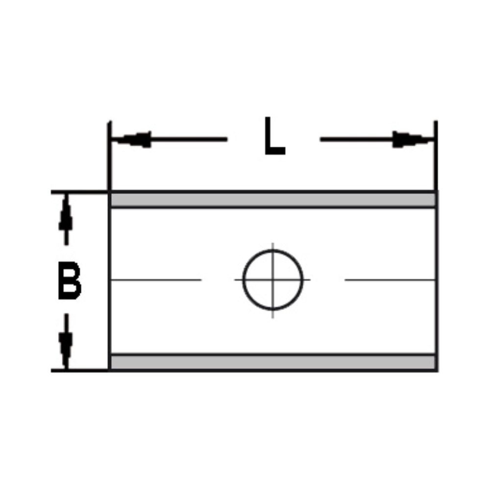 KEERMES 20,0 X 12,0 X 1,5 MM (1-GATS), TWEEZIJDIG GESLEPEN, HW