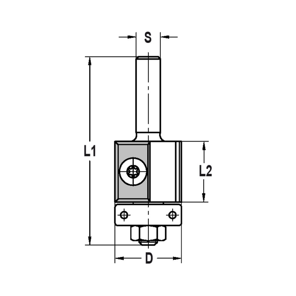 KEERMESKANTENFREES RECHT Ø 22 X 20 MM, TL=62 MM, S=8 MM, HW