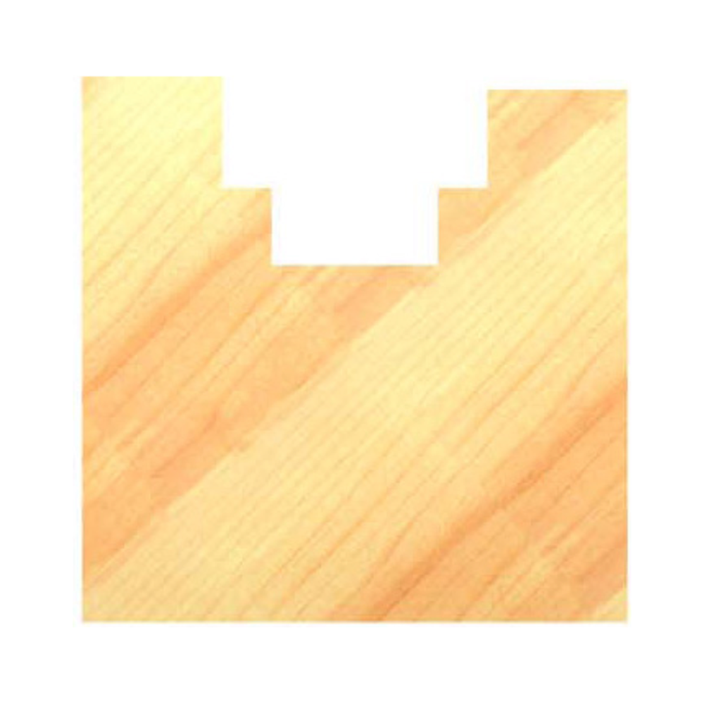 GETRAPTE FREES Ø 24,3 X 15,3 MM, TL=42 MM, S=8 MM MET SPANVLAKKEN, HW