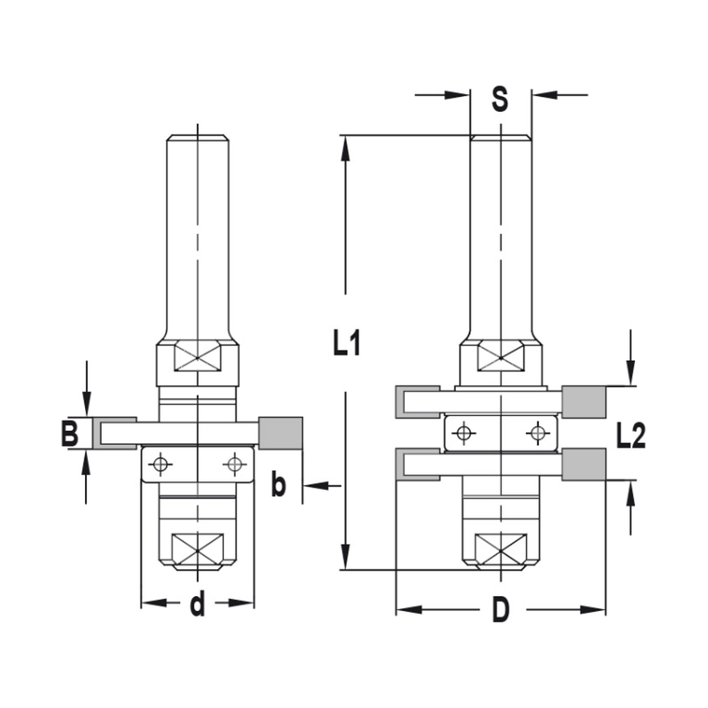 GROEF & VEERGARNITUUR, D=40 MM, L2=18 MM, S=12 MM, HW