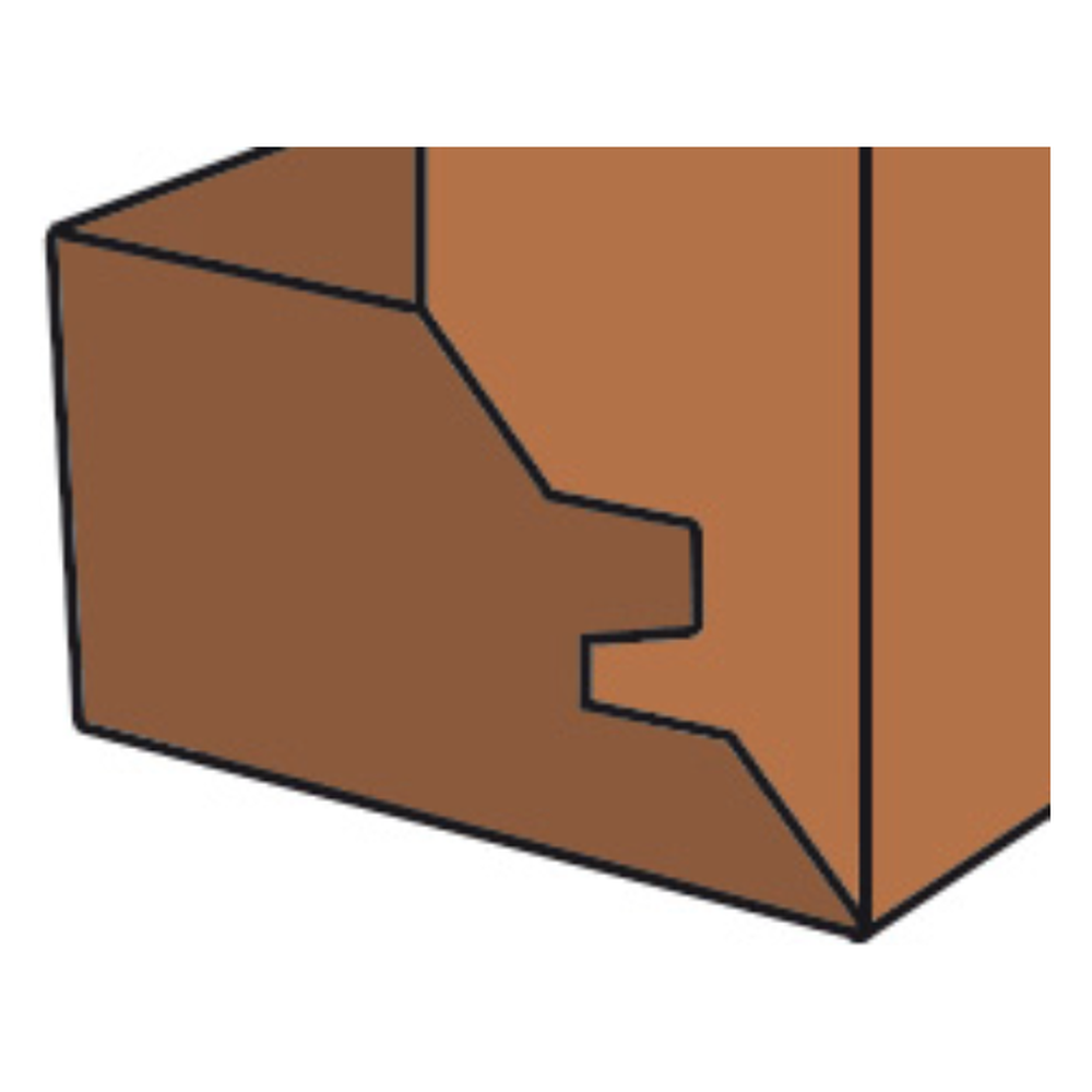 VERSTEKFREES 45°, D=45 MM, L2=20 MM, S=8 MM, HW