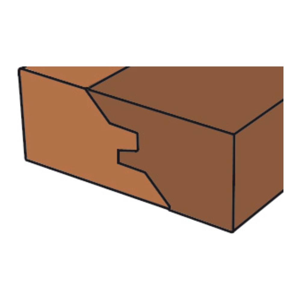 VERSTEKFREES 45°, D=45 MM, L2=20 MM, S=8 MM, HW