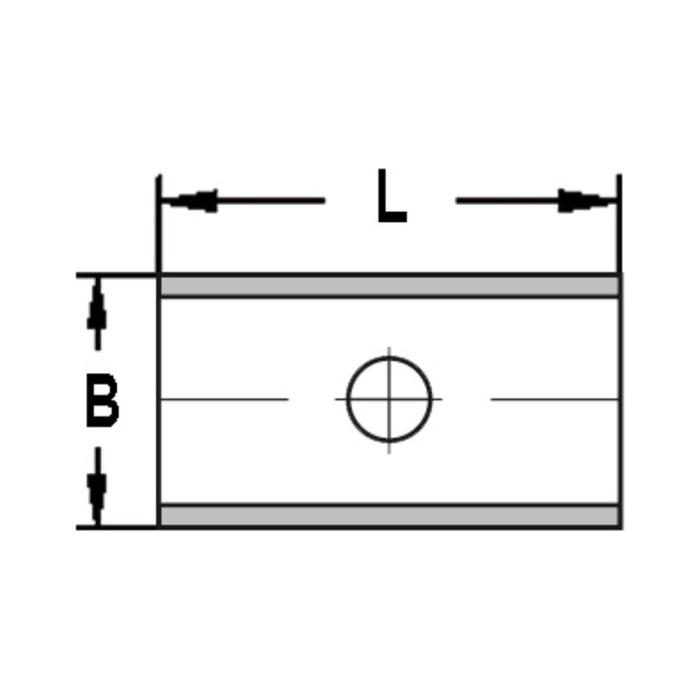 KEERMES 25,0 X 12,0 X 1,5 MM (1-GATS), TWEEZIJDIG GESLEPEN, HW