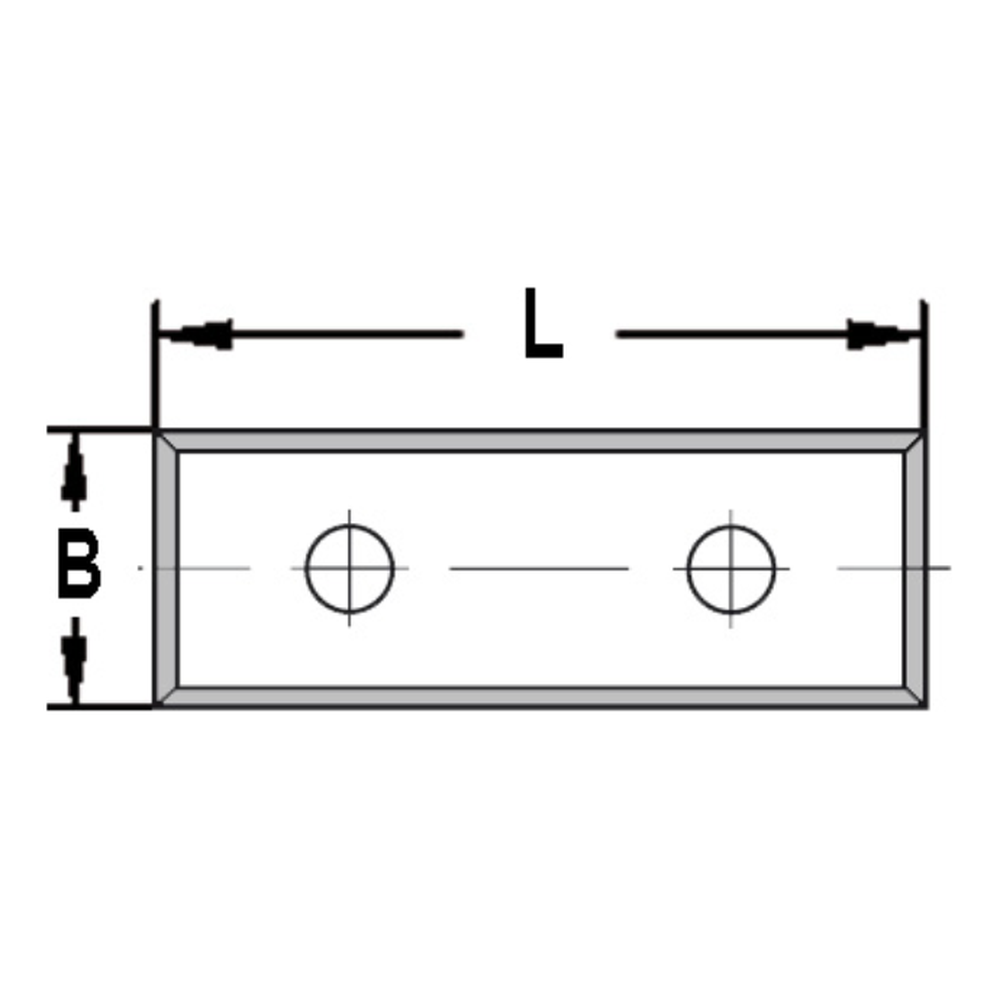 KEERMES 50,0 X 9,0 X 1,5 MM (2-GATS), VIERZIJDIG GESLEPEN, HW