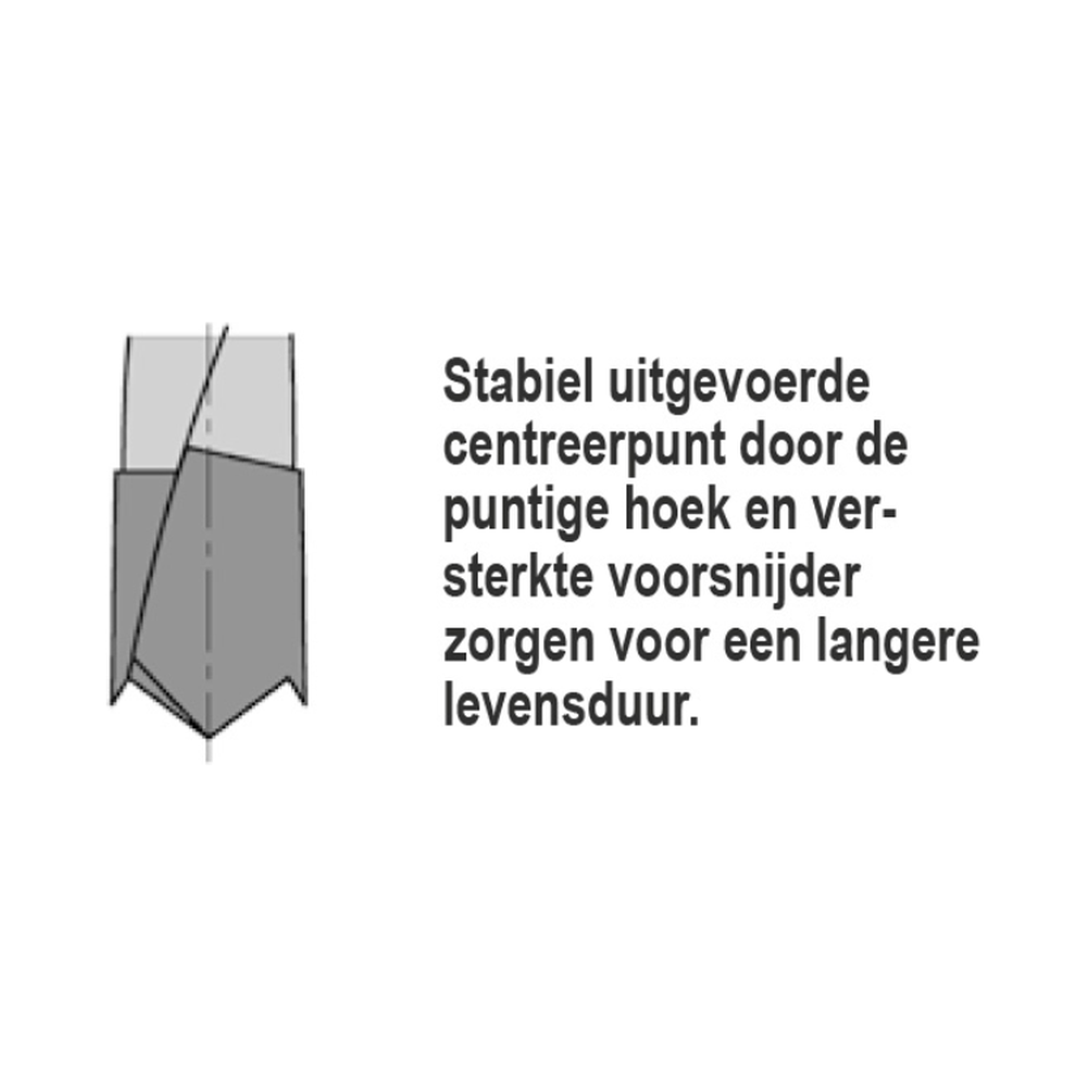 DREVELBOOR 4X22 MM TL=57,5 LINKS Schacht 10 mm SV