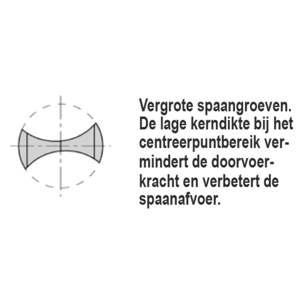 VHM DREVELBOOR 6,0x27x57,5 MM RE. Schacht 10 mm SV