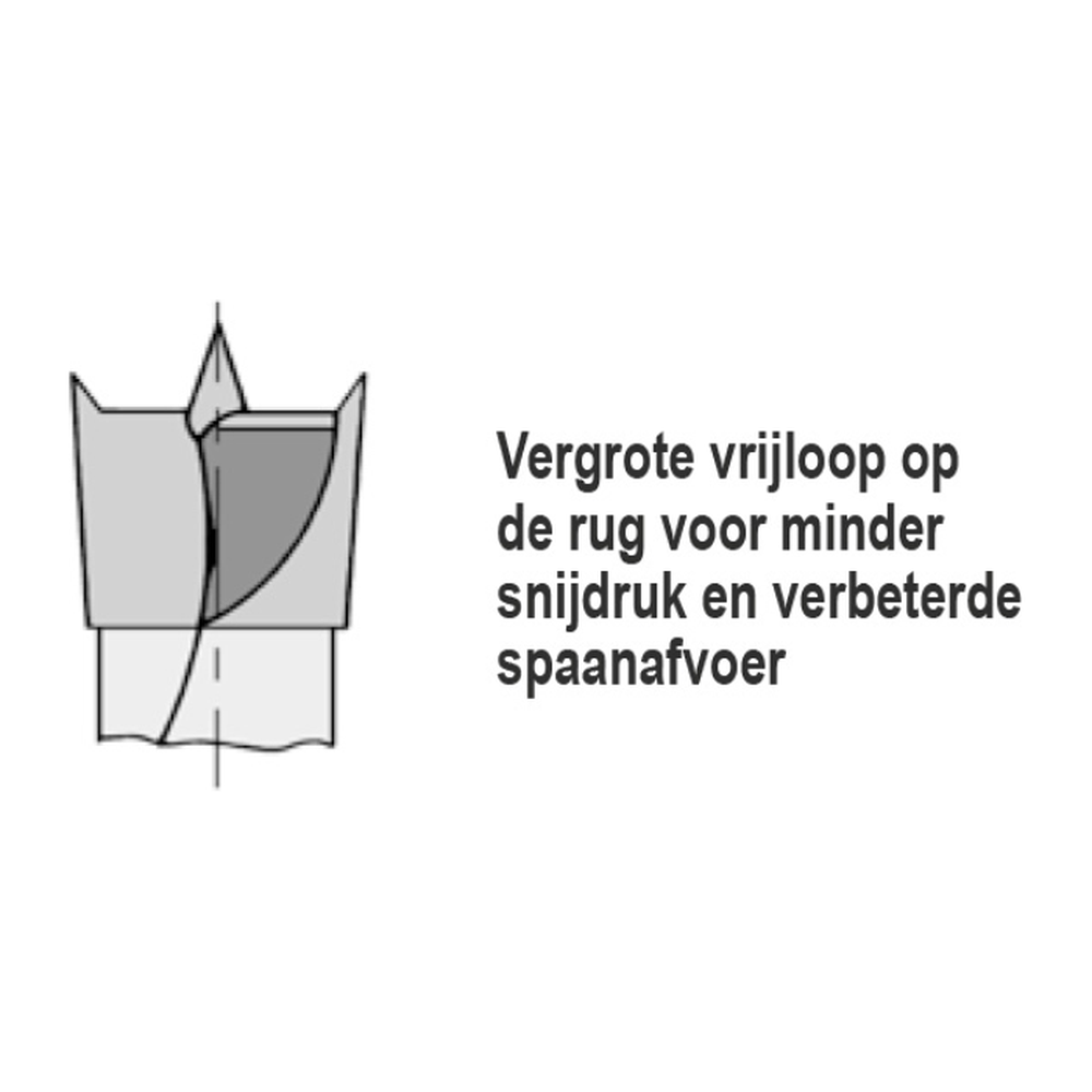 DREVELBOOR 9,5 MM SL=35 TL=70 LINKS Schacht 10 mm SV