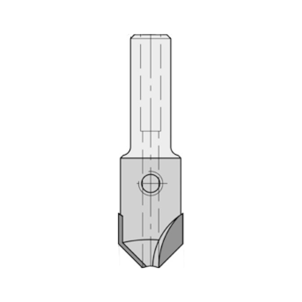 VERZINKERS 90°, D=15 MM, TL=58 MM, S=10 MM MET SPANVLAK, HW, Z=2 Opname (d) = 5,5 mm Opening (d1) = 6,0 mm