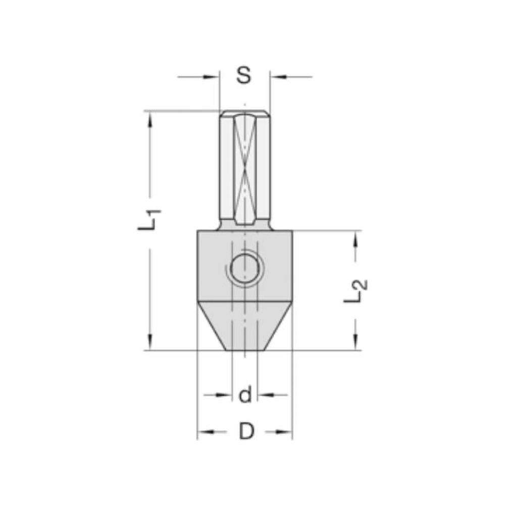BOOROPNAMEN VOOR BOREN Opname d=3,0 mm Schacht (S) = 8 x 19 mm