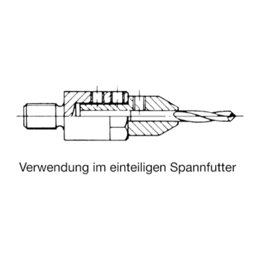 BOOROPNAMEN VOOR BOREN Opname d=3,5 mm Schacht (S) = 10 x 21 mm