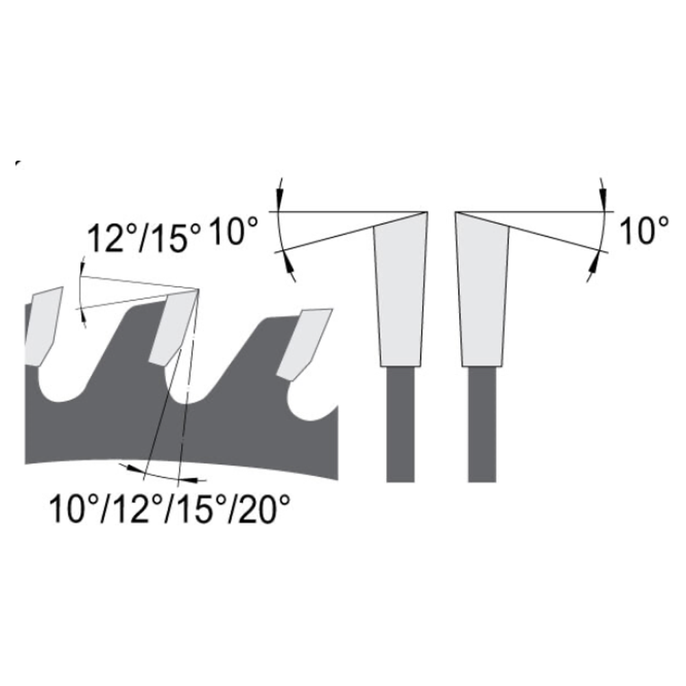ZAAGBLAD Ø 168 MM, ASGAT 20 MM, B=1,80 MM, Z=24 WISSELTAND, HW Schulpen en afkorten