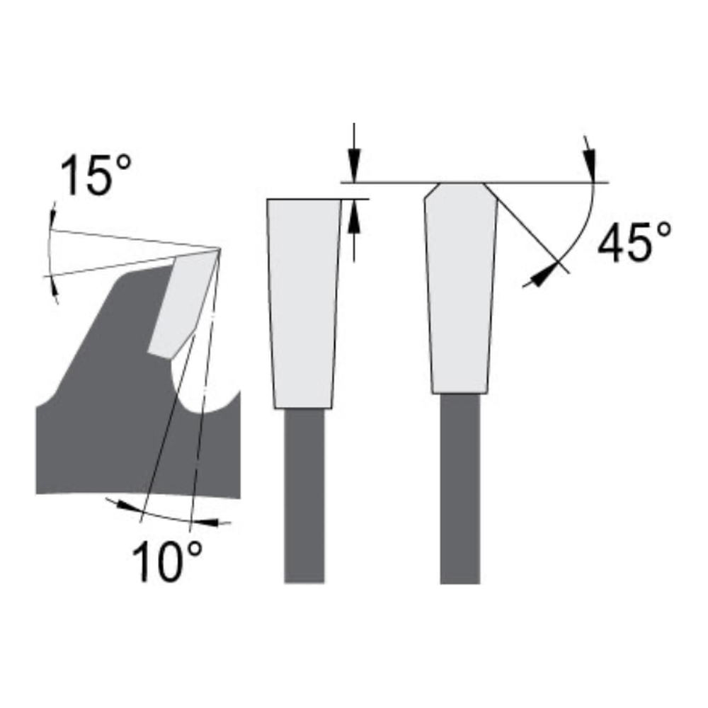ZAAGBLAD Ø 254 MM, ASGAT 30 MM, B=2,40 MM, Z=80 TF POS., HW Schulpen en afkorten