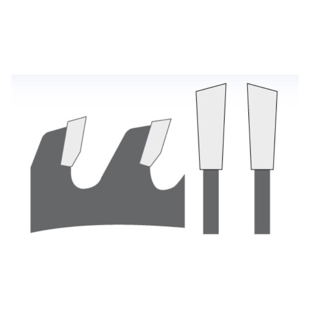 ZAAGBLAD Ø 100 MM, ASGAT 22 MM, B=4,00 MM, Z=6 WISSELTAND, HW Maken van groeven t.b.v. lamellen