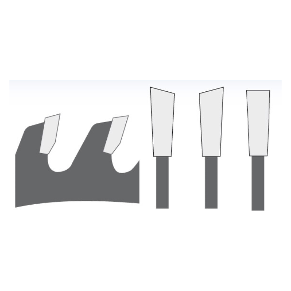 ZAAGBLAD Ø 100 MM, ASGAT 22 MM, B=3,97 MM, Z=6 WF, HW Maken van groeven t.b.v. lamellen