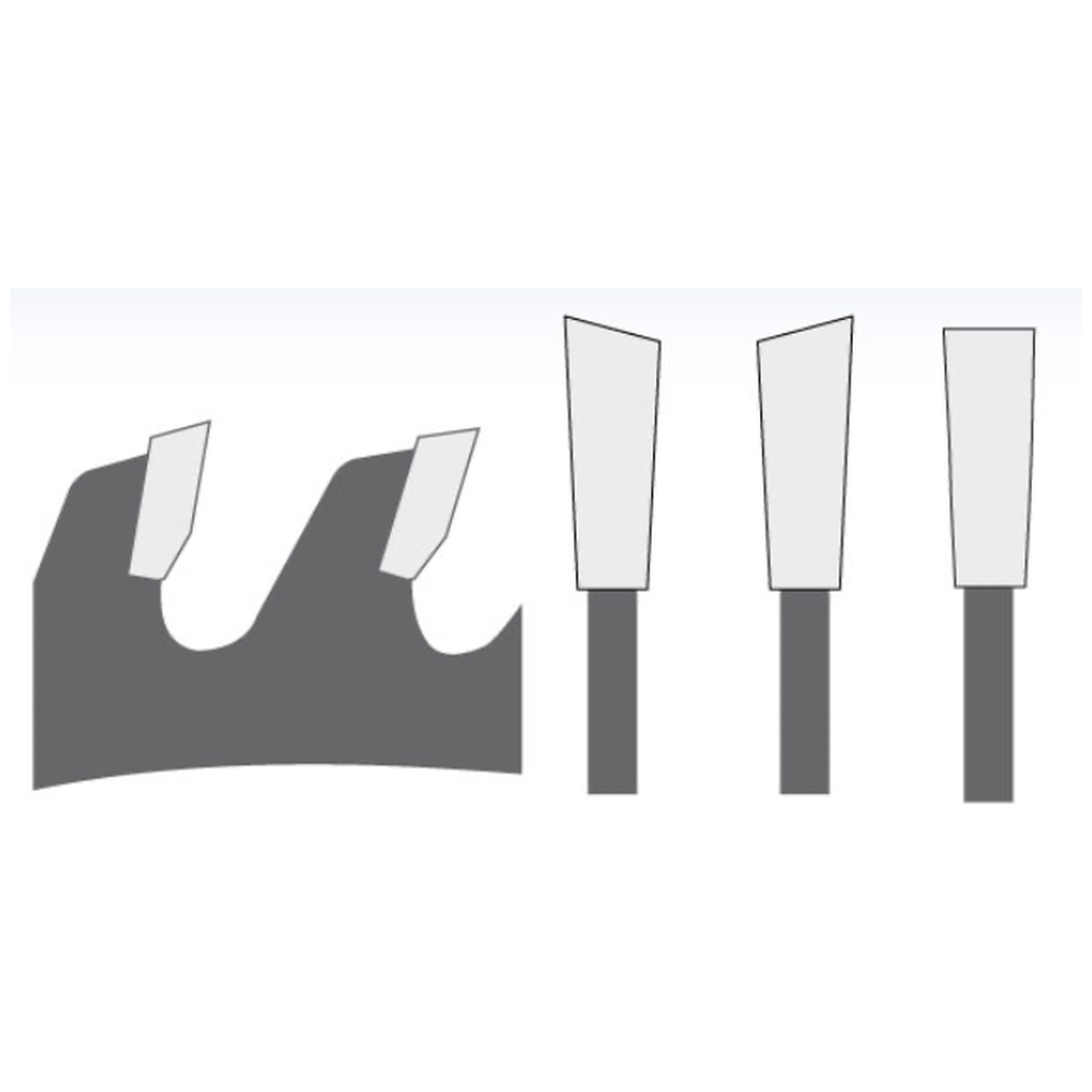 ZAAGBLAD Ø 100 MM, ASGAT 22 MM, B=3,97 MM, Z=9 WF, HW Maken van groeven t.b.v. lamellen