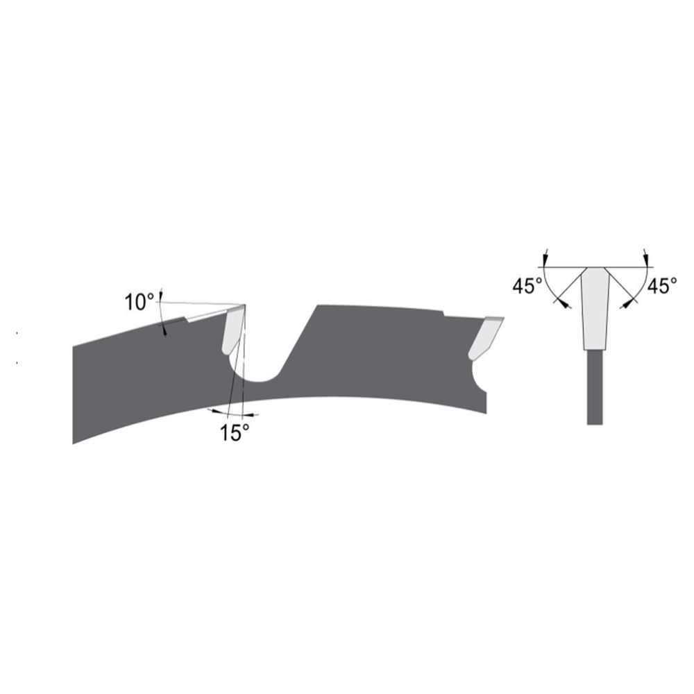 ZAAGBLAD Ø 300 MM, ASGAT 30 MM, B=3,40 MM, Z=20 TRAPEZIUM-TAND, HW Voor problematische materialen op de bouw