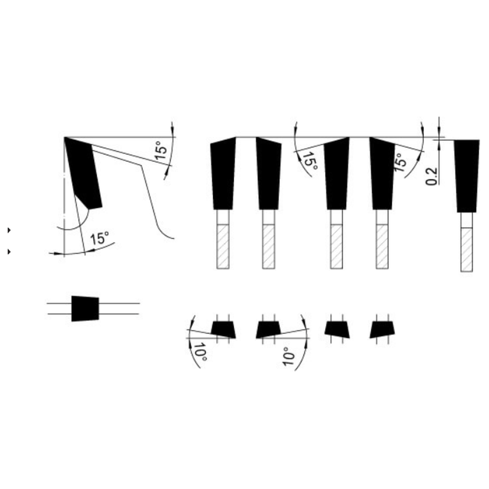 ZAAGBLAD Ø 100 MM, ASGAT 30 MM, B=5,00 MM, Z=30 WWF, HW Dunne snijbreedte, speciale snijgeometrie