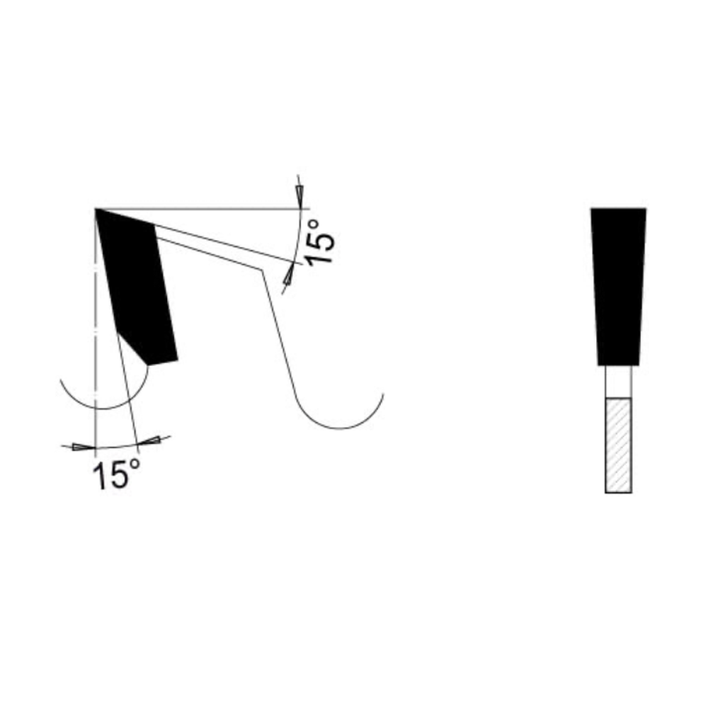 GROEFZAAG Ø 140 MM, ASGAT 30 MM, B=5,00 MM, Z=12 VLAKTAND, HW Schulpen en maken van groeven