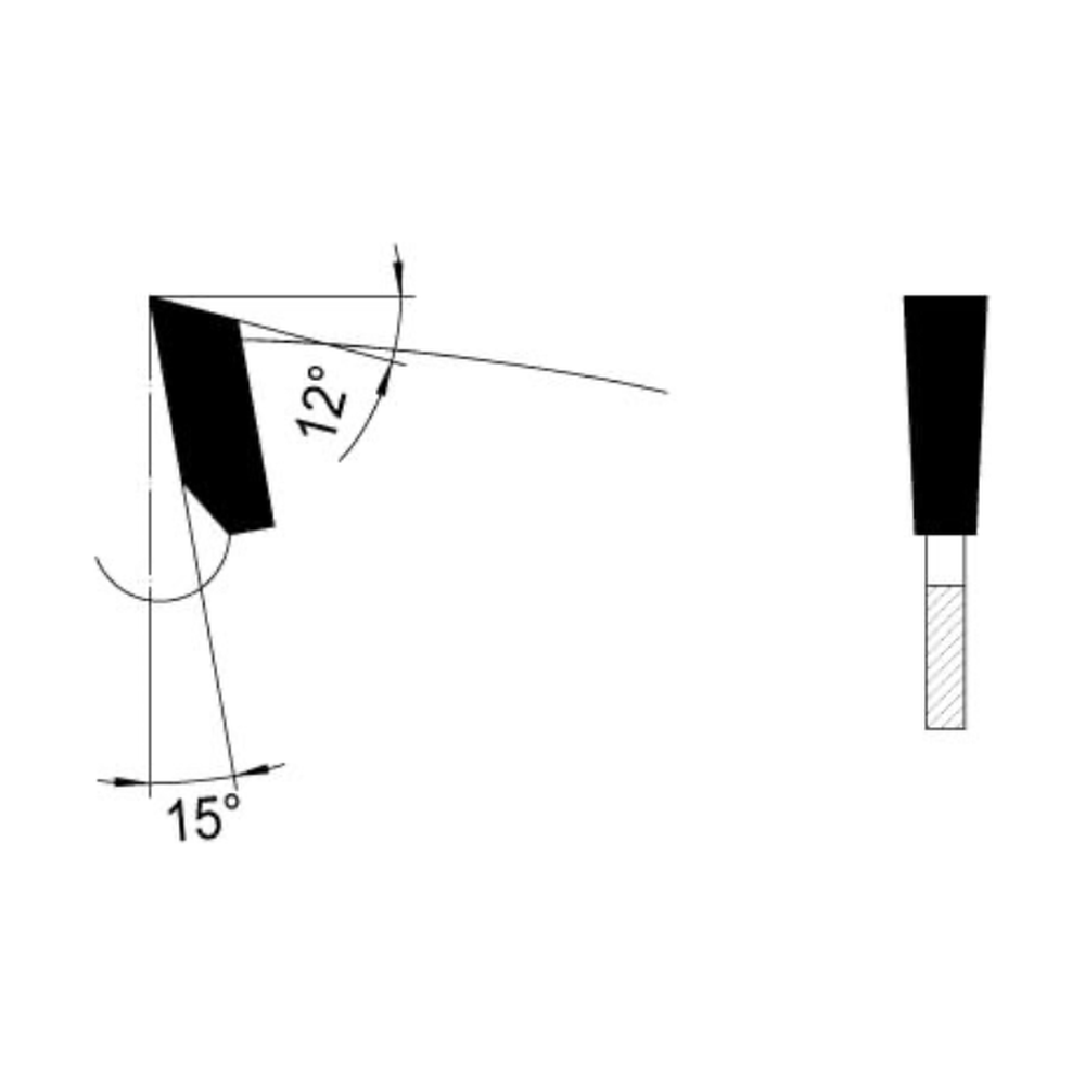 GROEFZAAG Ø 300 MM, ASGAT 30 MM, B=5,00 MM, Z=4 VLAKTAND SDB, HW Schulpen en afkorten