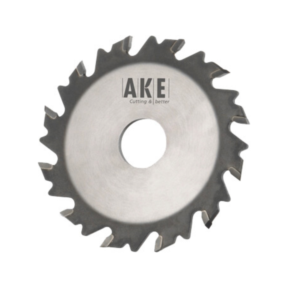 GROEFZAAG T.B.V. LAMELLEN MET NAAF Ø 100 MM, ASGAT 22 MM, B=3,97 MM, Z=12 WF, HW Voor het maken van groeven in lamellen