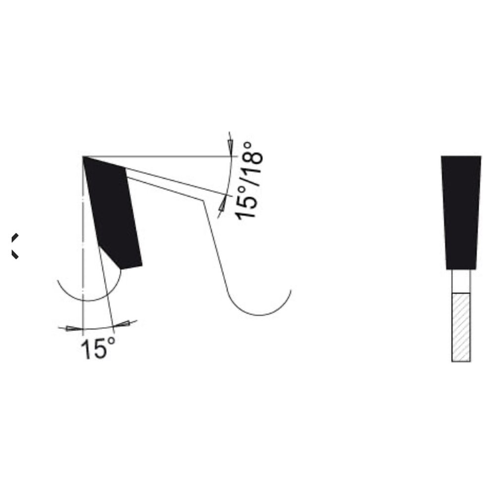 GROEFZAAG Ø 125 MM, ASGAT 30 MM, B=1,80 MM, Z=12 VLAKTAND SDB, HW Schulpen en maken van groeven