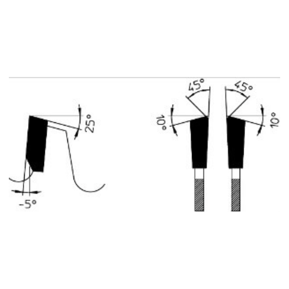 ZAAGBLAD T.B.V. THERMOPLAST Ø 420 MM, ASGAT 40 MM, B=3,80 MM, Z=48 WS NEG., HW Voor dunwandig kunststof profielen
