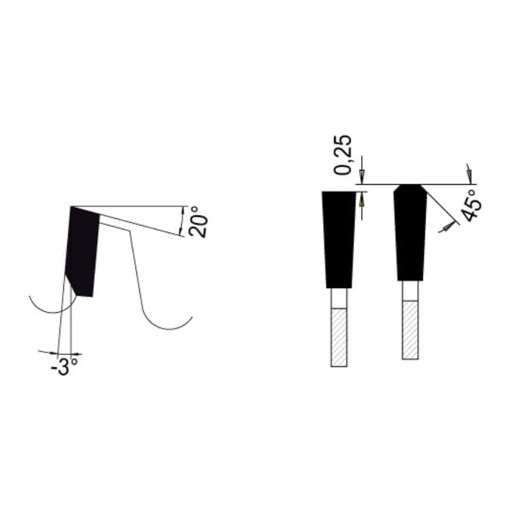 ZAAGBLAD Ø 370 MM, ASGAT 30 MM, B=3,60 MM, Z=60 TF NEG., HW Afkorten van dunwandige profielen en platen