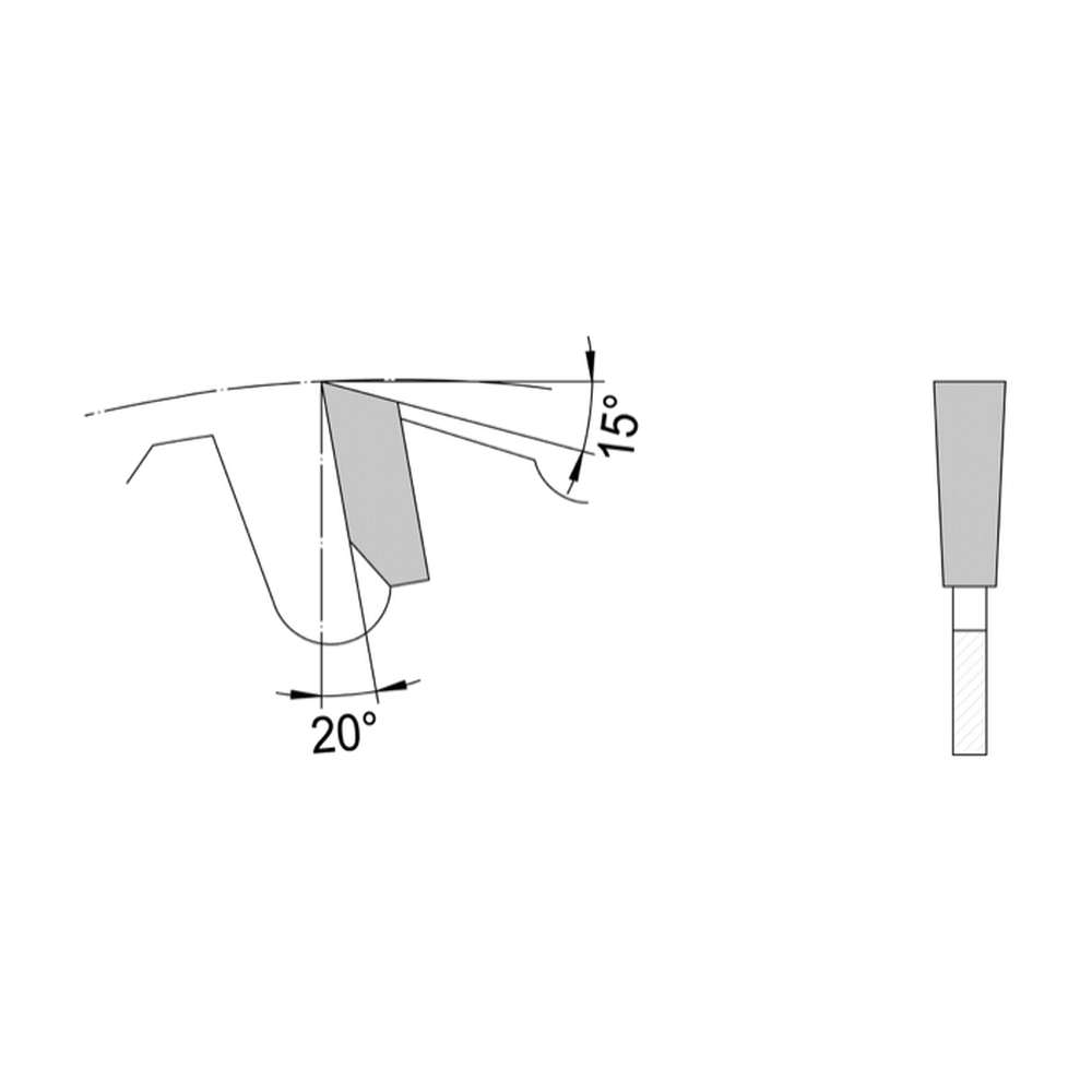 ZAAGBLAD Ø 250 MM, ASGAT 70 MM, B=2,80 MM, Z=18 VLAKTAND SDB, HW
