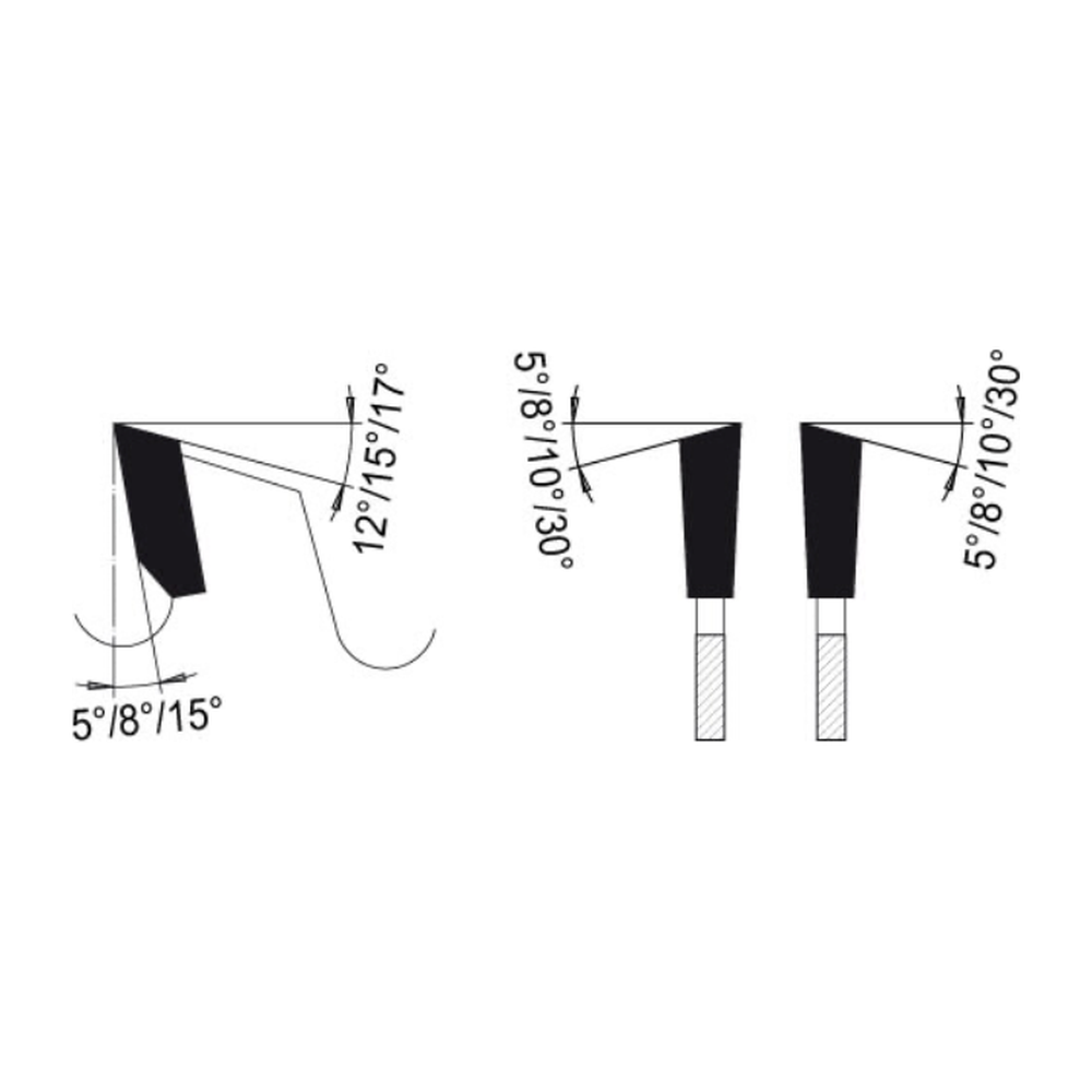 VOORRITSZAAGBLAD Ø 125 MM, ASGAT 22 MM, B=3,35 MM, Z=24 WISSELTAND, HW Af te stemmen op de snijbreedte van de hoofdzaag