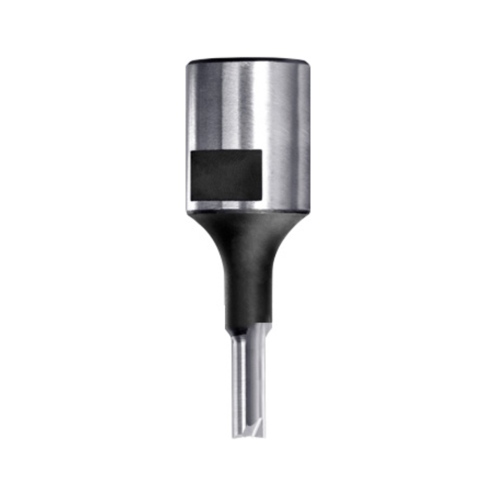 GROEFFREES Ø 5 X 12 MM, TL=50 MM, BINNENDRAAD M10, HW Zij- en onderkant snijdend, onderkant ingelegd HW