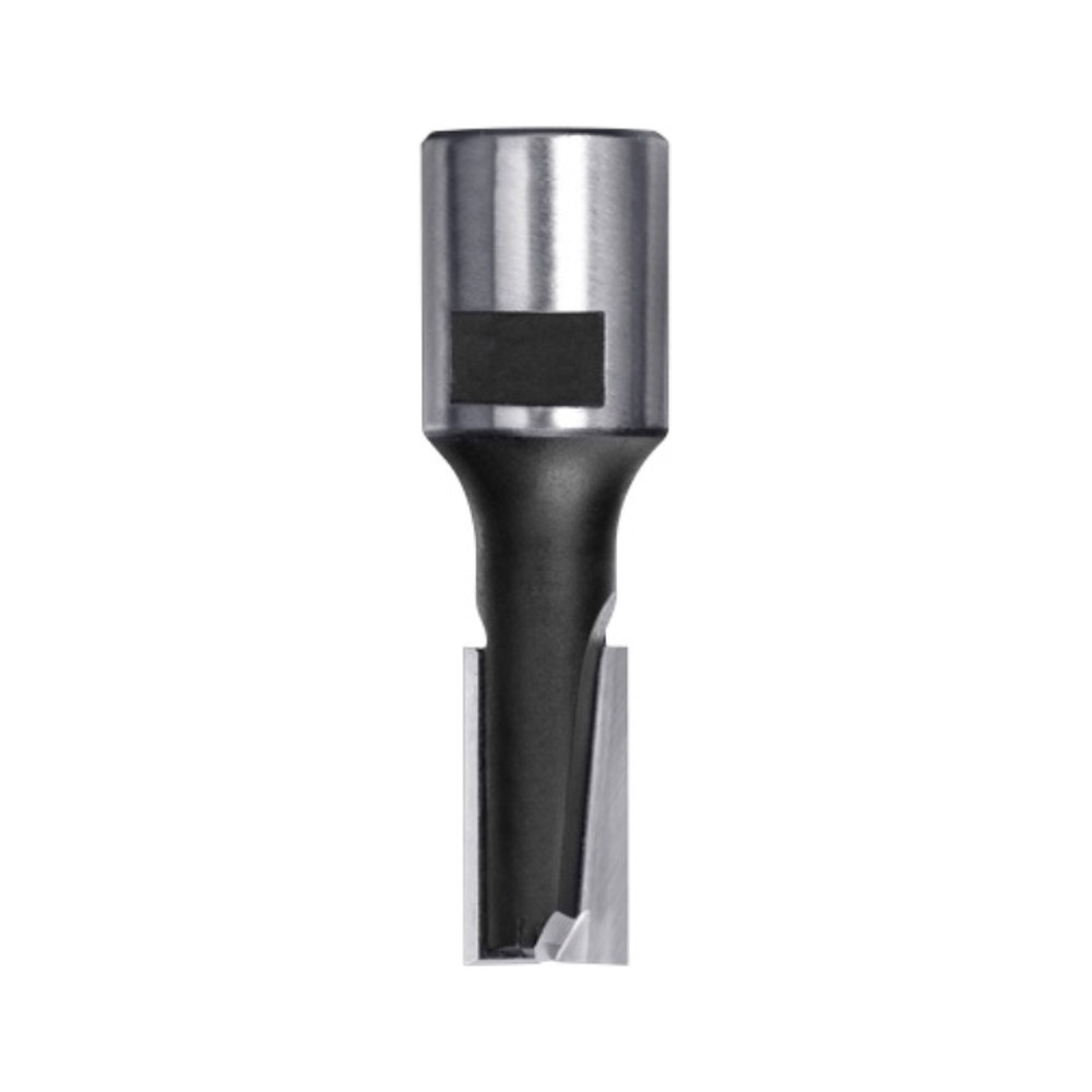 GROEFFREES Ø 12 X 23 MM, TL=55 MM, BINNENDRAAD M10, HW Zij- en onderkant snijdend, onderkant ingelegd HW