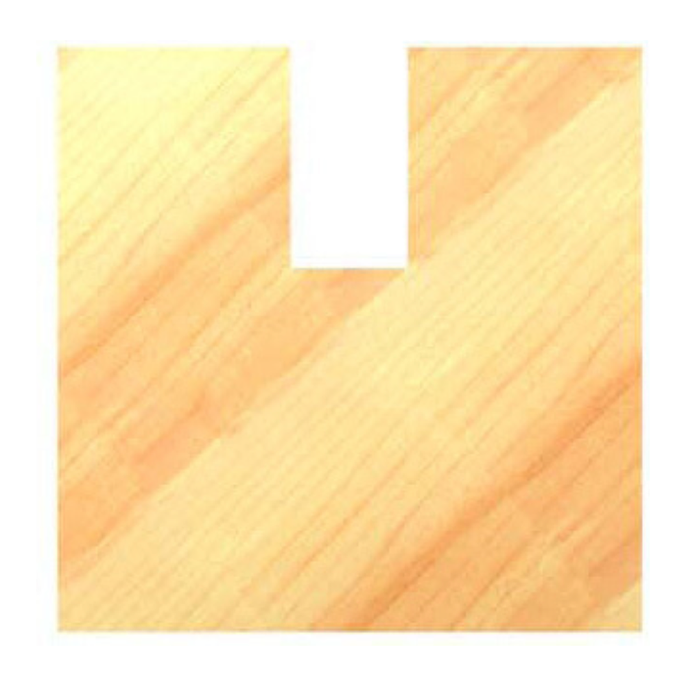 GROEFFREES Ø 10 X 23 MM, TL=60 MM, BINNENDRAAD M12, HW Zij- en onderkant snijdend, onderkant ingelegd HW