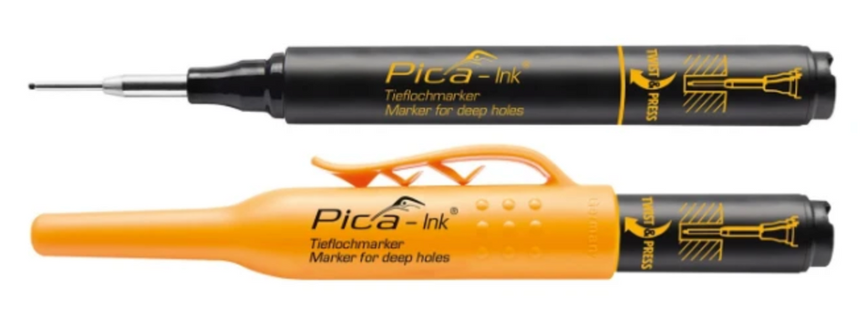 Pica-Ink 150/46 Markeerstift voor diepe gaten zwart