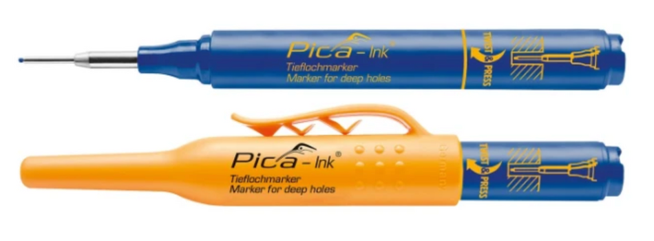 Pica-Ink 150/41 Markeerstift voor diepe gaten blauw