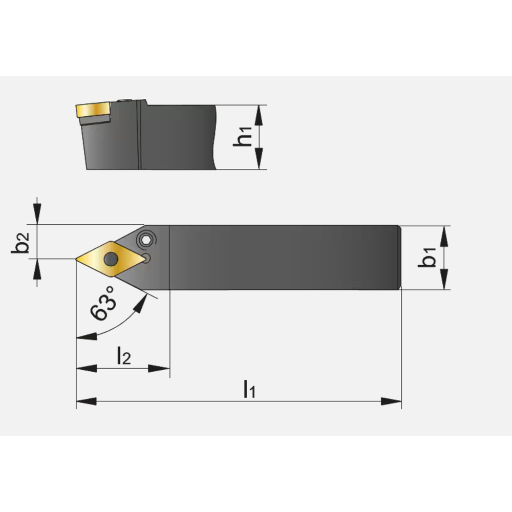 Phantom Wisselplaathouder, 63° PDNNR/L