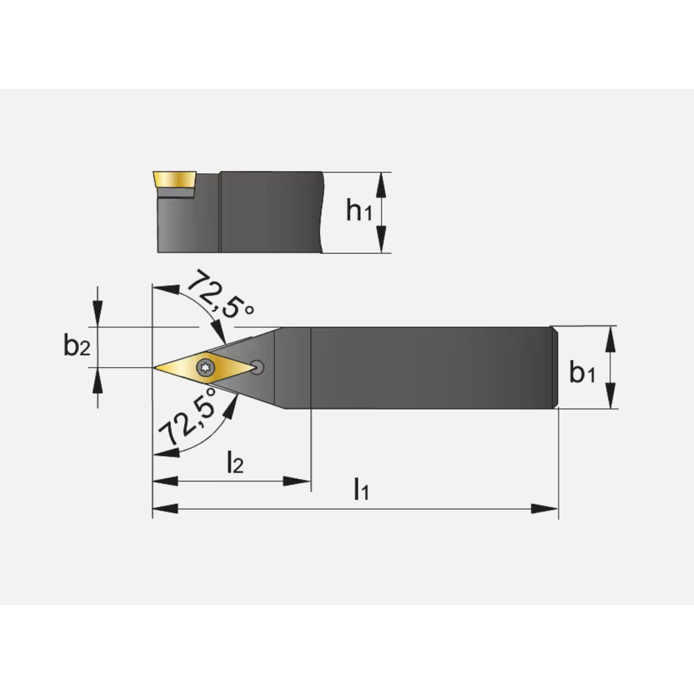 Phantom Wisselplaathouder, 72° 30' SVVCN