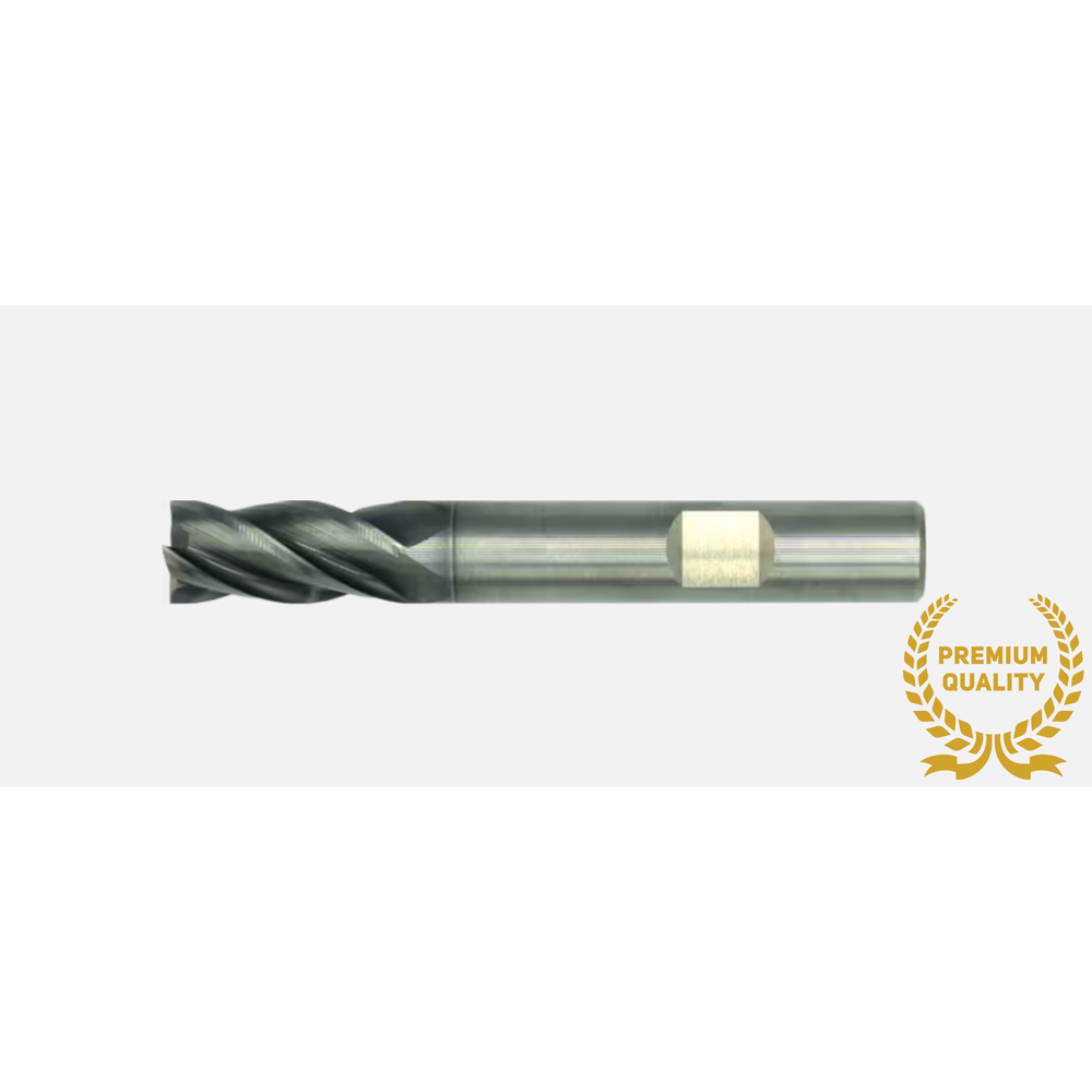 International Tools ECO PRO volhardmetaal Schachtfrees, 4-snijder DIN 6527-B lang, AlTiN-X