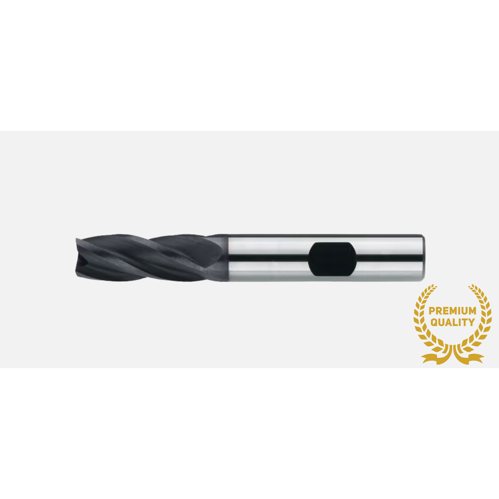 Phantom UNI volhardmetaal Schachtfrees, 4-snijder DIN 6527-B lang, AlTiN-X