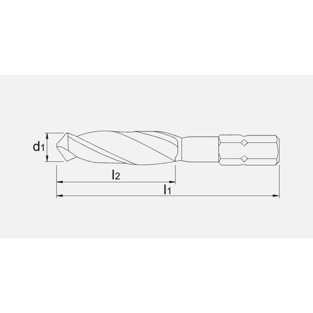 International Tools ECO HSS Spiraalboor DIN 3126-DIN ISO 1173 C6,3 1/4″ (6,35 mm)-zeskant bitopname