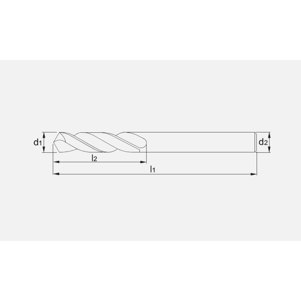 Phantom HP2 UNI HSS-E Spiraalboor DIN 1897 TiN