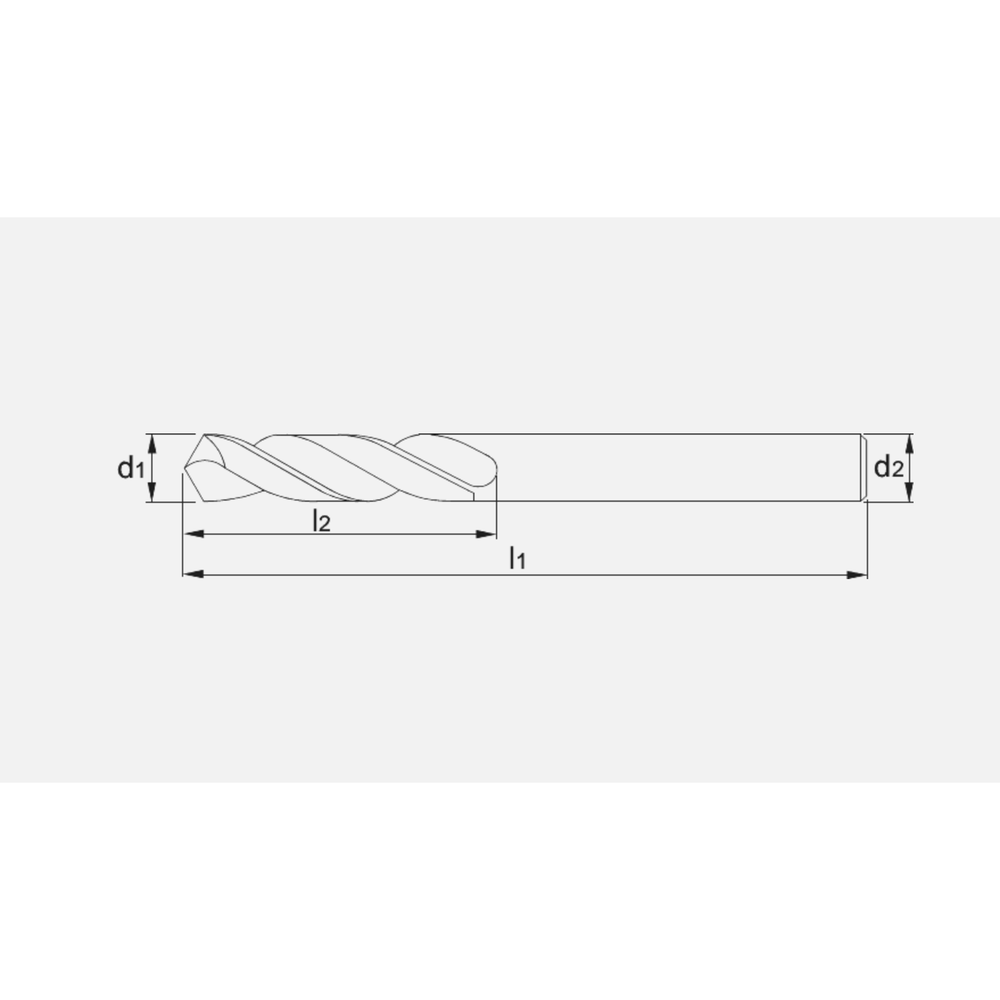 Phantom HSS-E Spiraalboor DIN 1897 TiAlN, automaten (roestvast) staal
