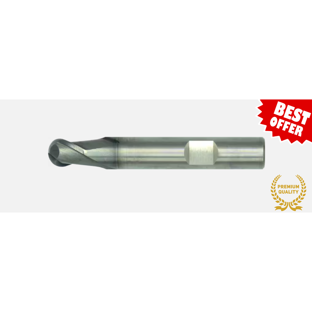 International Tools ECO PRO volhardmetaal Radiusfrees, 2-snijder DIN 6527-B kort, AlTiN-X