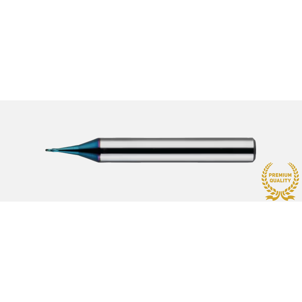 Phantom volhardmetaal Precisie HSC Radiusfrees, 2-snijder TiAlSiN, HRC 45-70