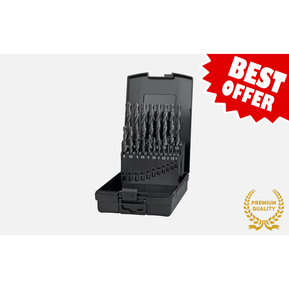 International Tools ECO HSS Set Spiraalboren DIN 338 Kruisaanslijping