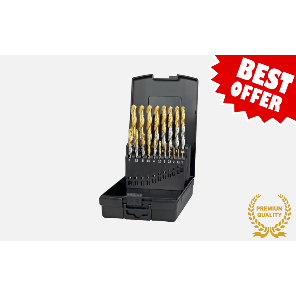 International Tools ECO PRO HSS Set Spiraalboren DIN 338 TiN-tip