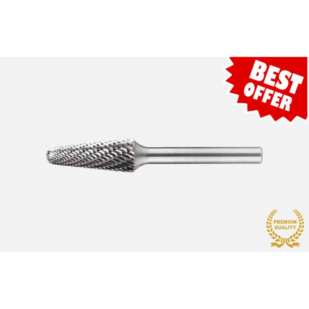 International Tools ECO PRO hardmetaal Stiftfrees model L, kegelvorm, met ronde kop