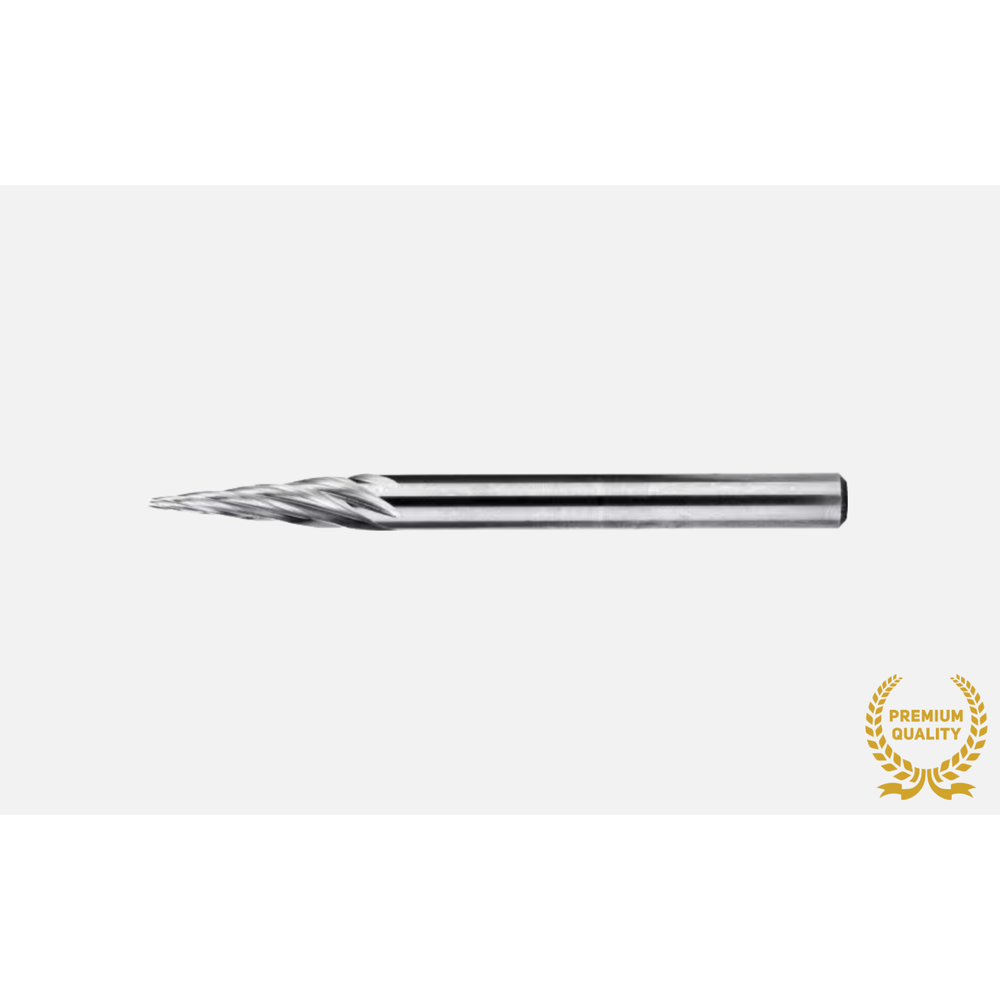 Phantom hardmetaal Stiftfrees model M, kegelvorm, spits, schacht 3 mm