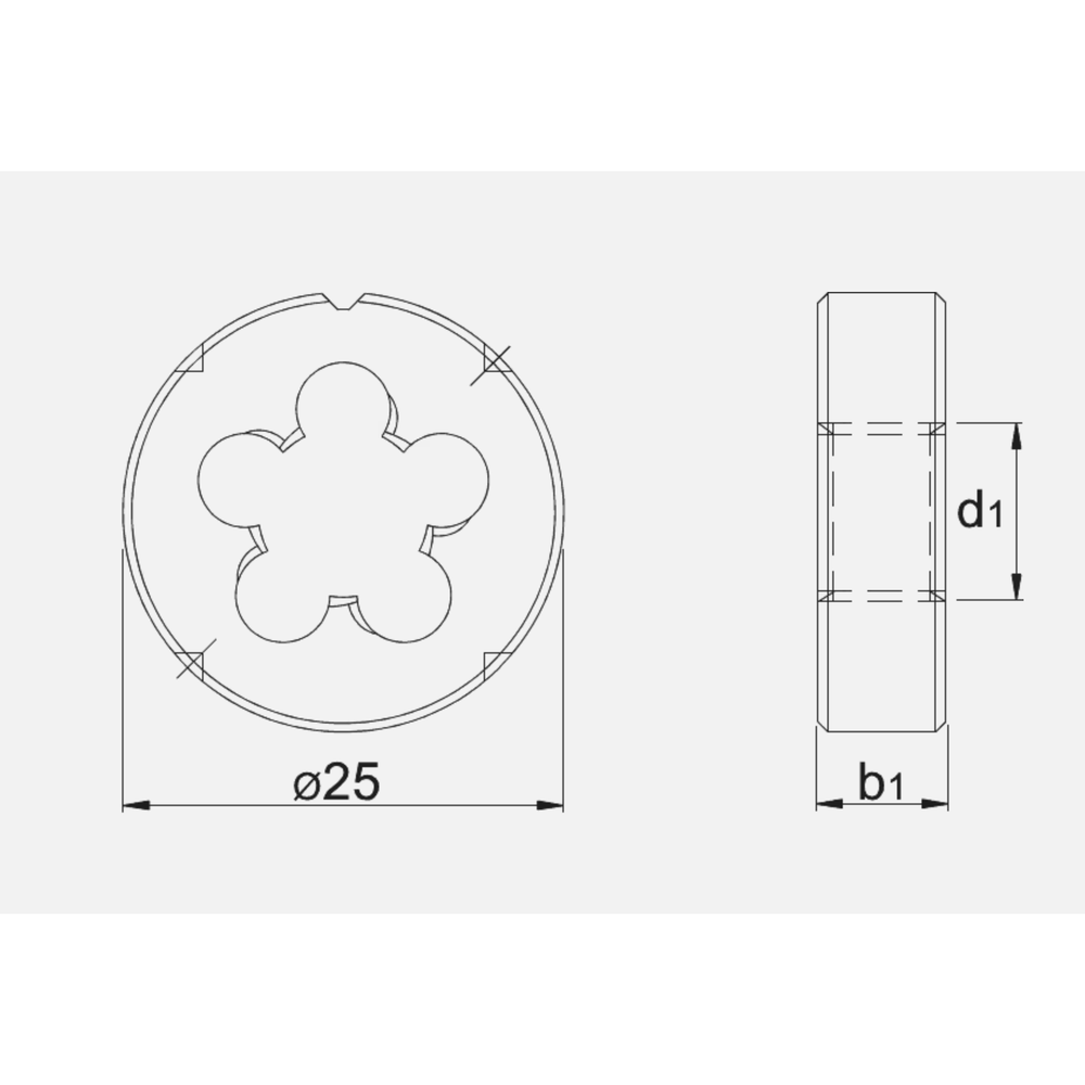 International Tools ECO PRO HSS Ronde Snijplaat Metrisch, 25 mm