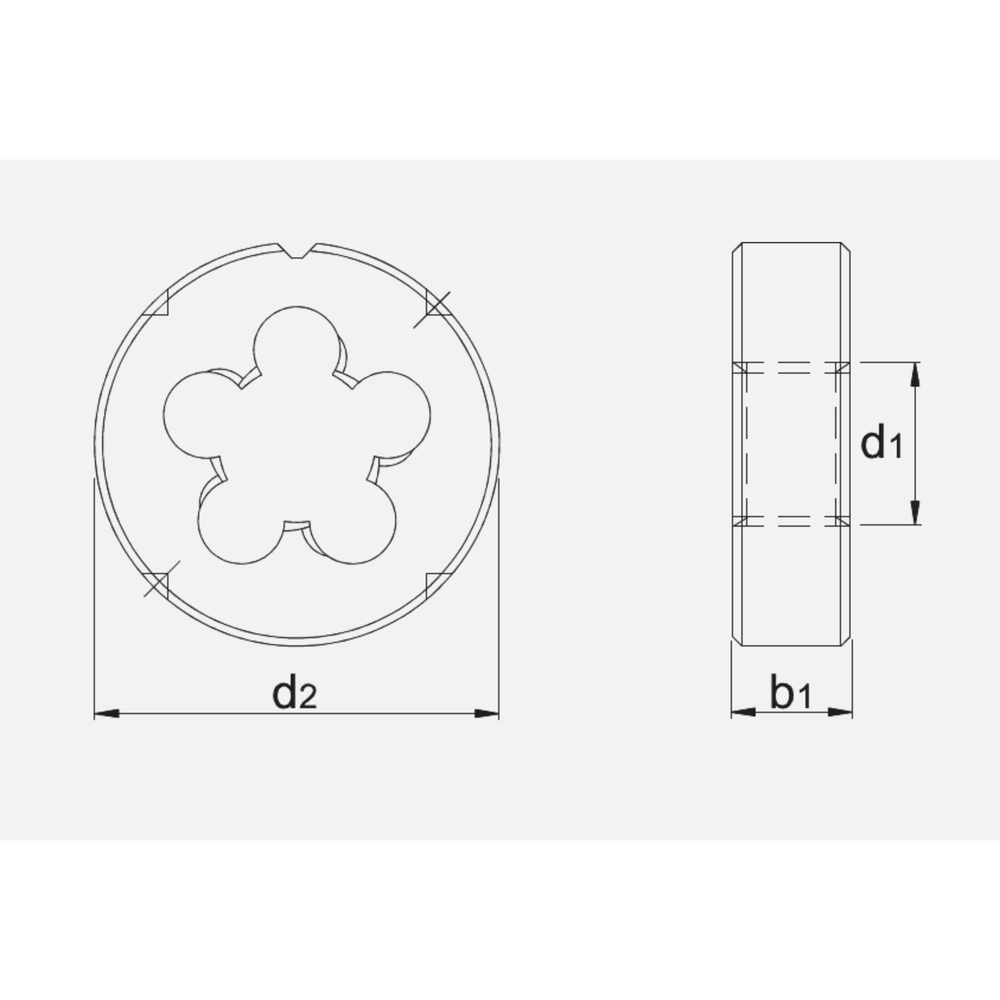 International Tools ECO PRO HSS Ronde Snijplaat DIN EN 22568 Metrisch Fijn