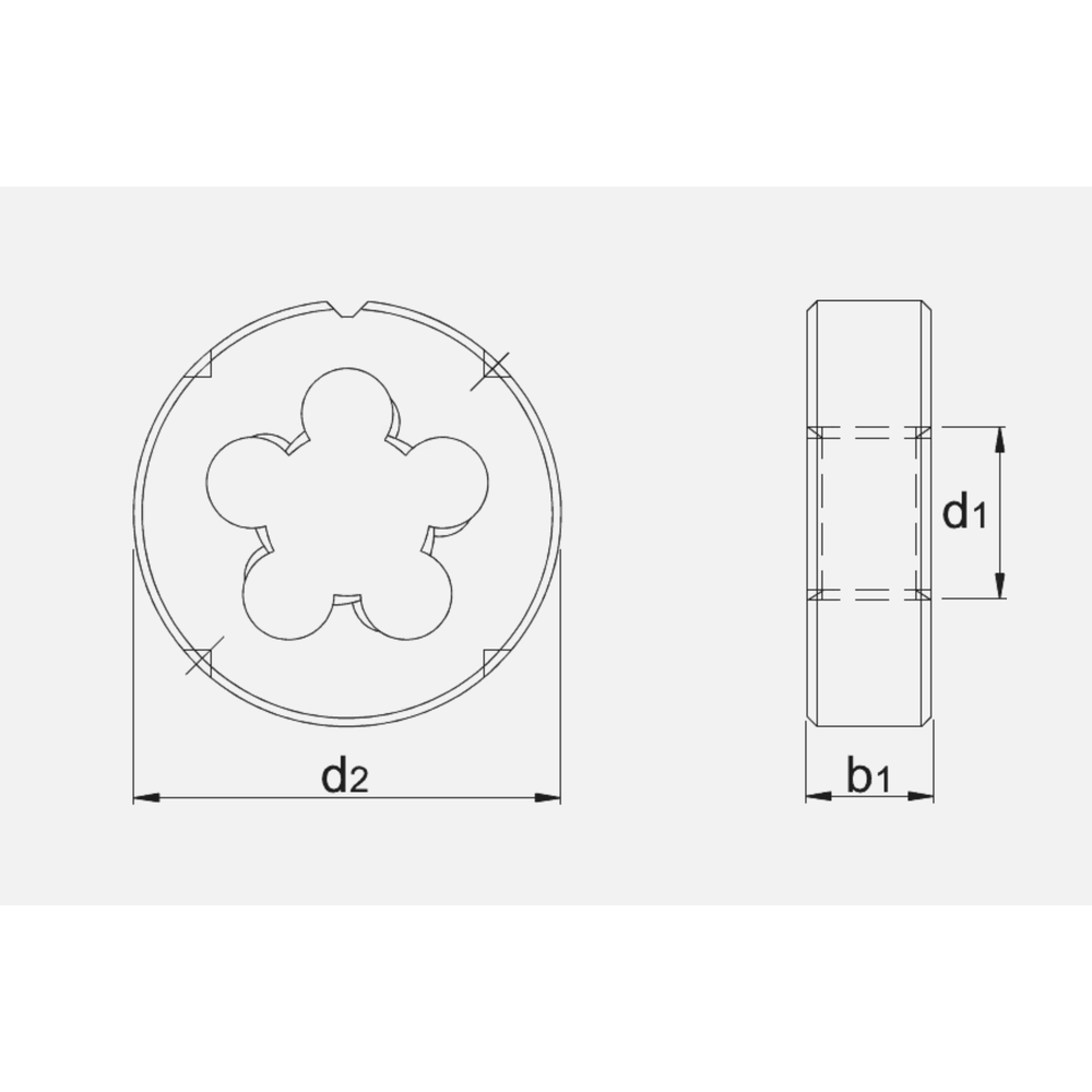 International Tools ECO PRO HSS Ronde Snijplaat DIN EN 22568 UNC